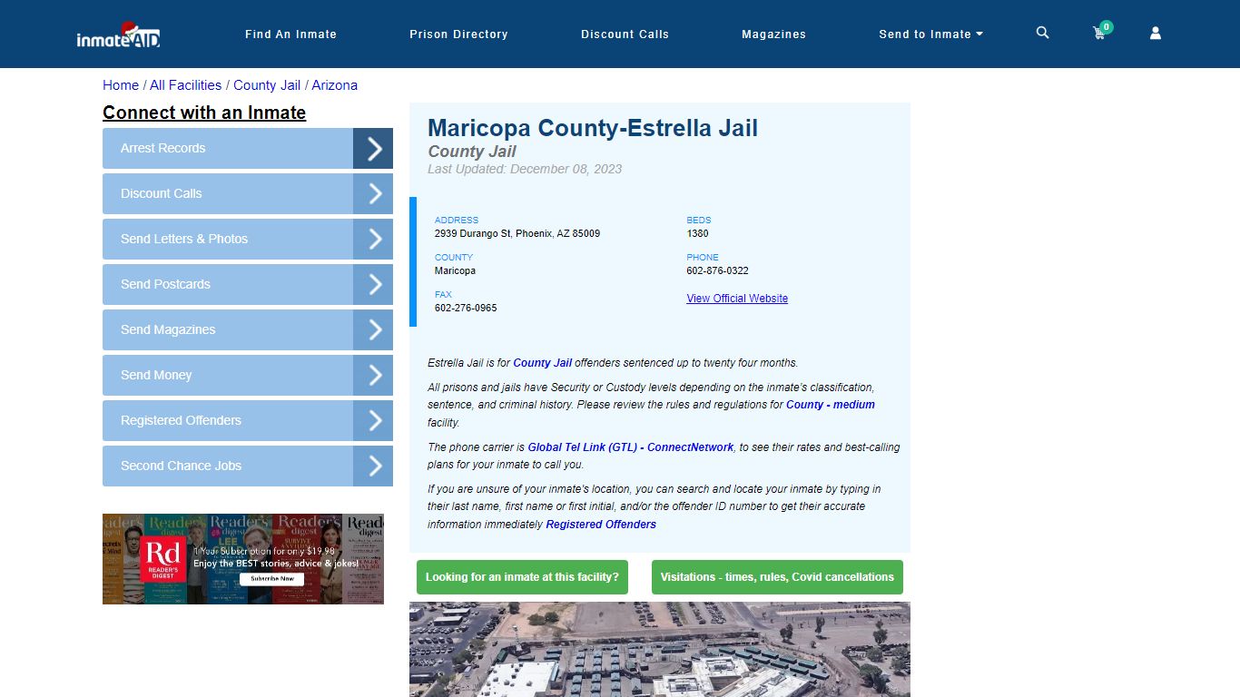 Maricopa County-Estrella Jail - Inmate Locator - Phoenix, AZ